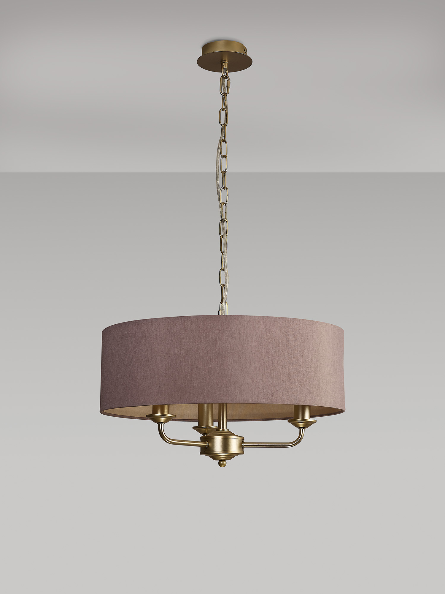 Banyan 45cm 3 Light Pendant Champagne Gold, Taupe/Halo Gold DK0956  Deco Banyan